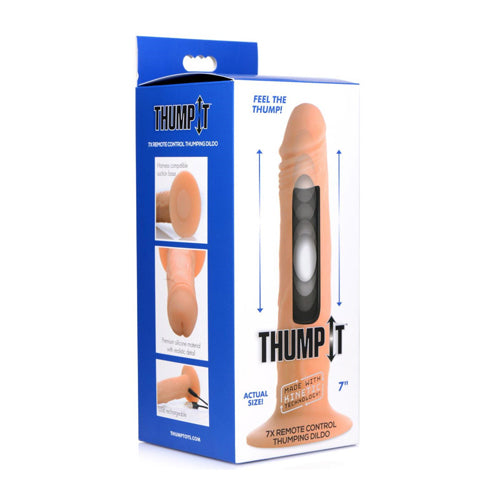 Kinetic Thumping 7X Remote Control Dildo