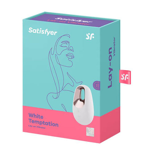 White Temptation Lay-On Vibrator