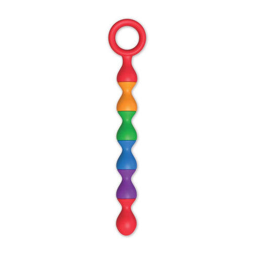 Rainbow Baller Beads Silicone Pleasure Beads