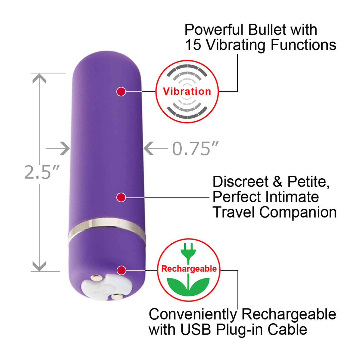 Nu Sensuelle Joie 15 Function Bullet Vibrator