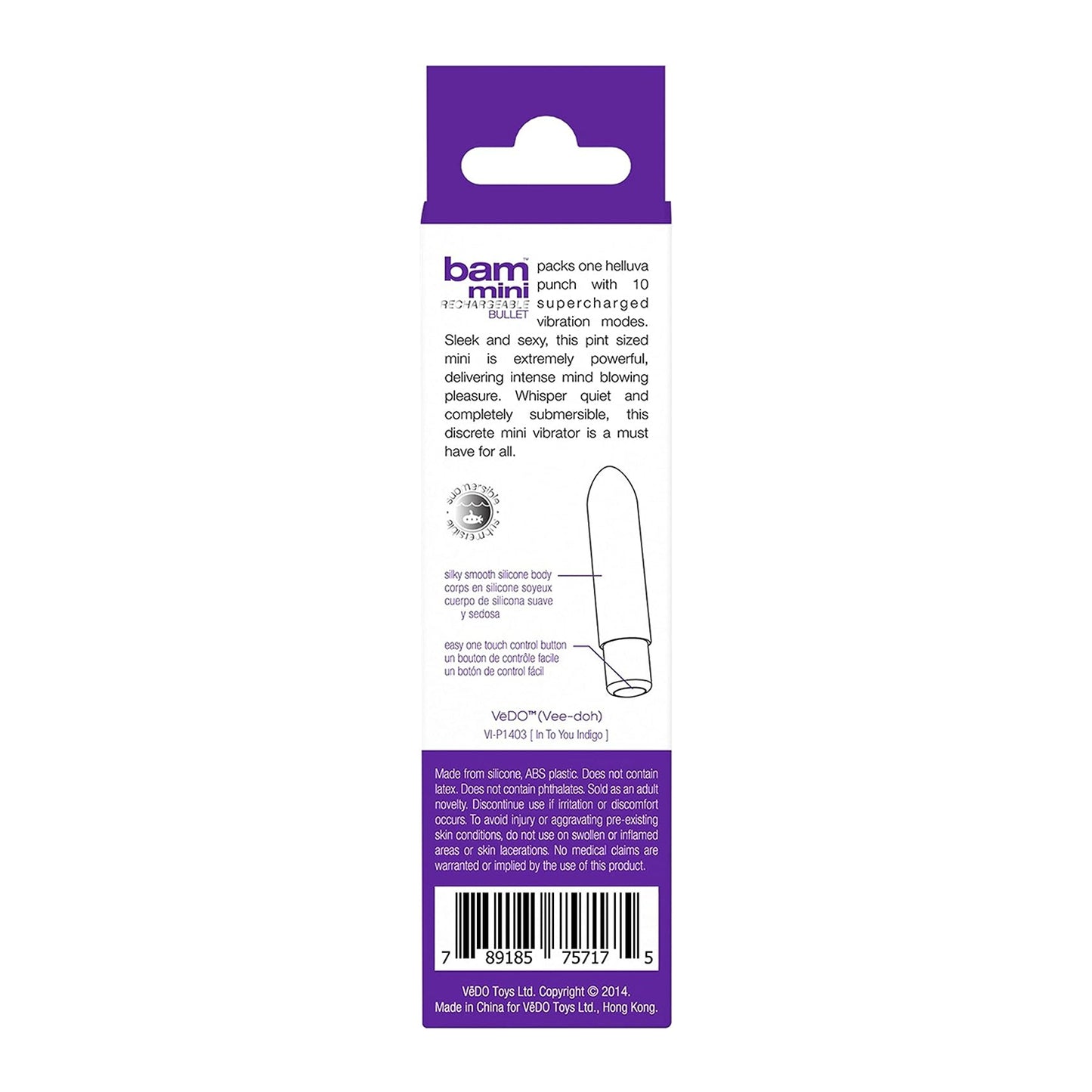 Bam Mini Rechargeable Bullet Vibe