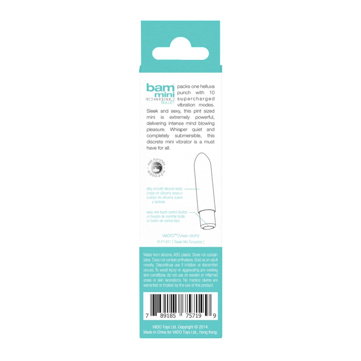 Bam Mini Rechargeable Bullet Vibe