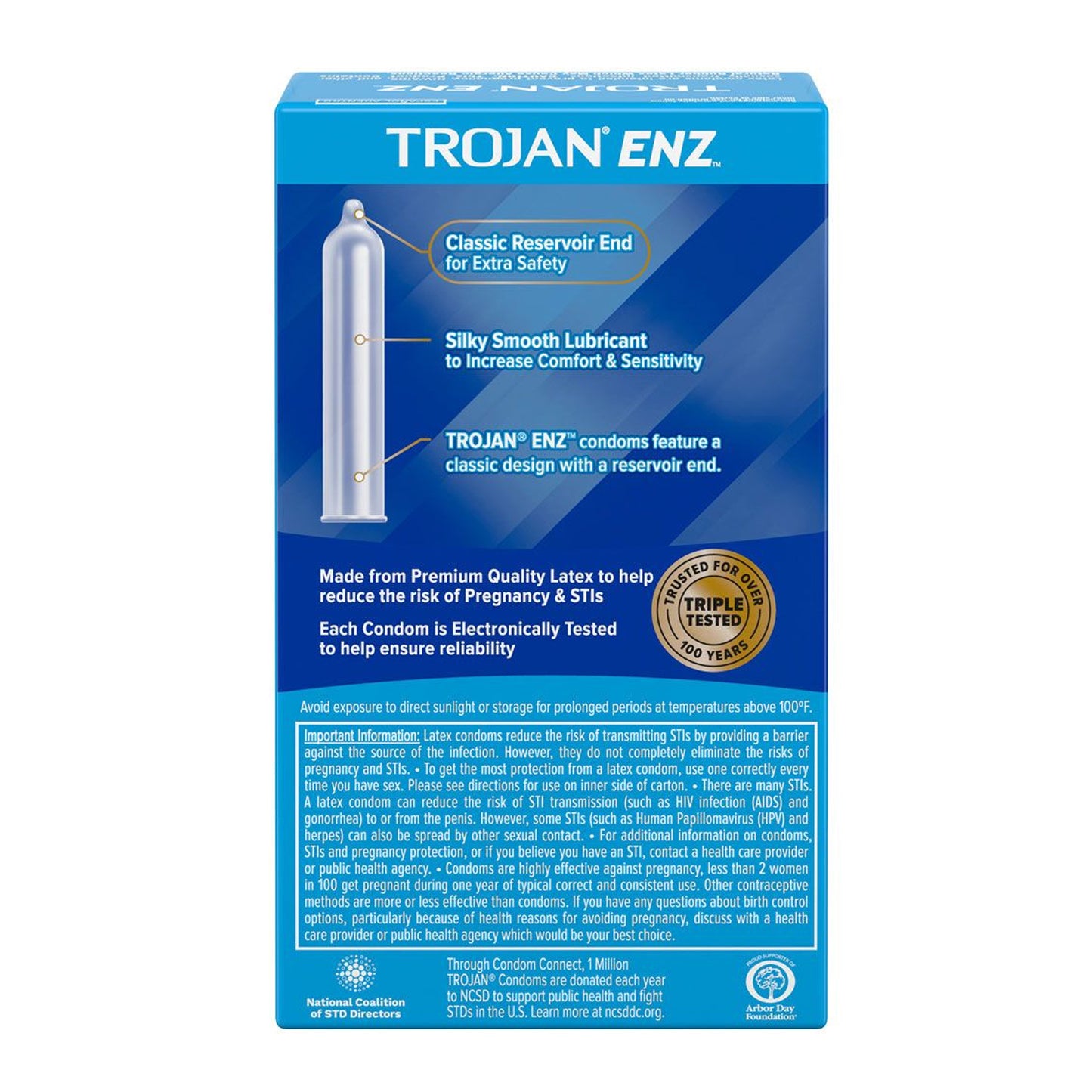 Trojan ENZ Lubricated Latex Condoms 12pack