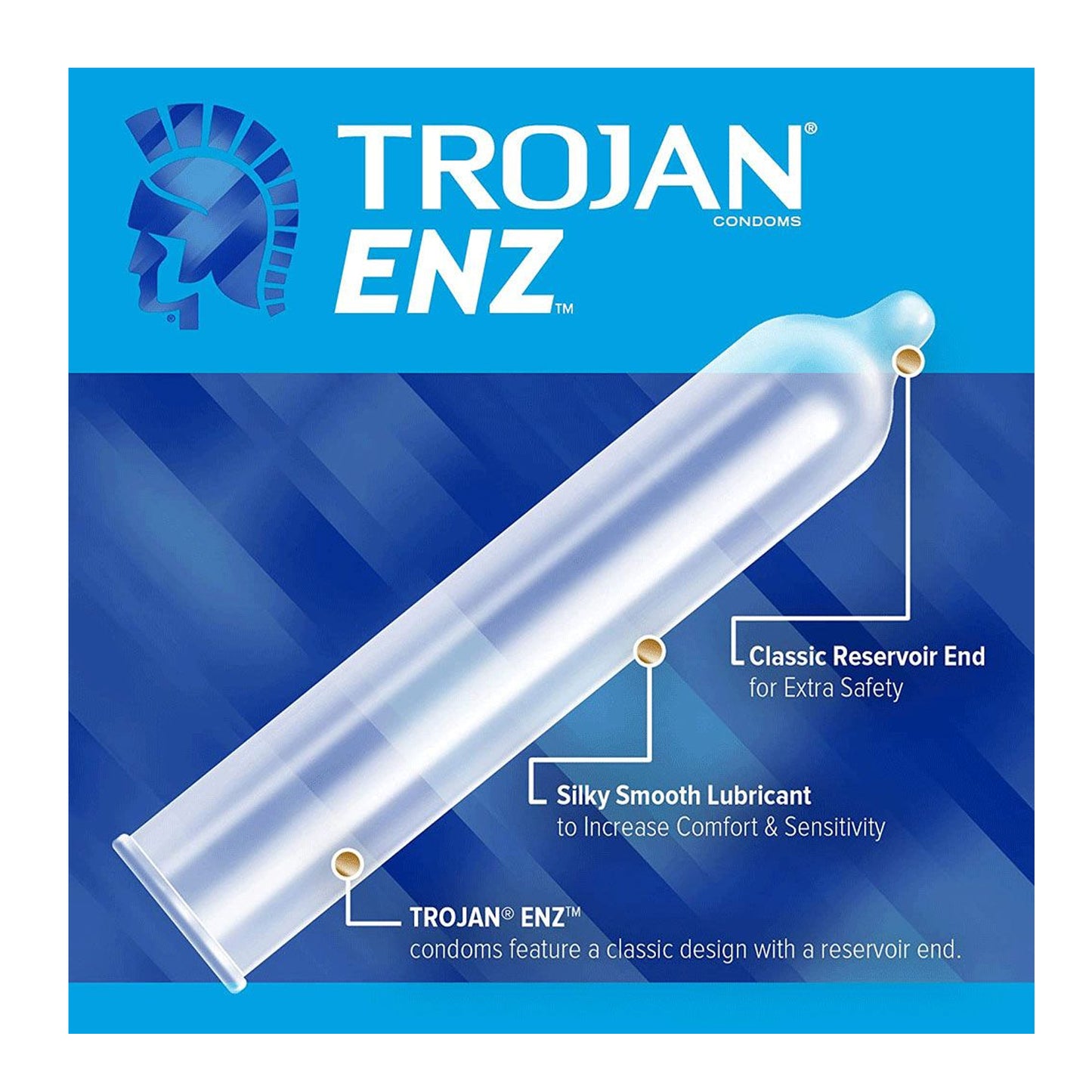 Trojan ENZ Lubricated Latex Condoms 12pack