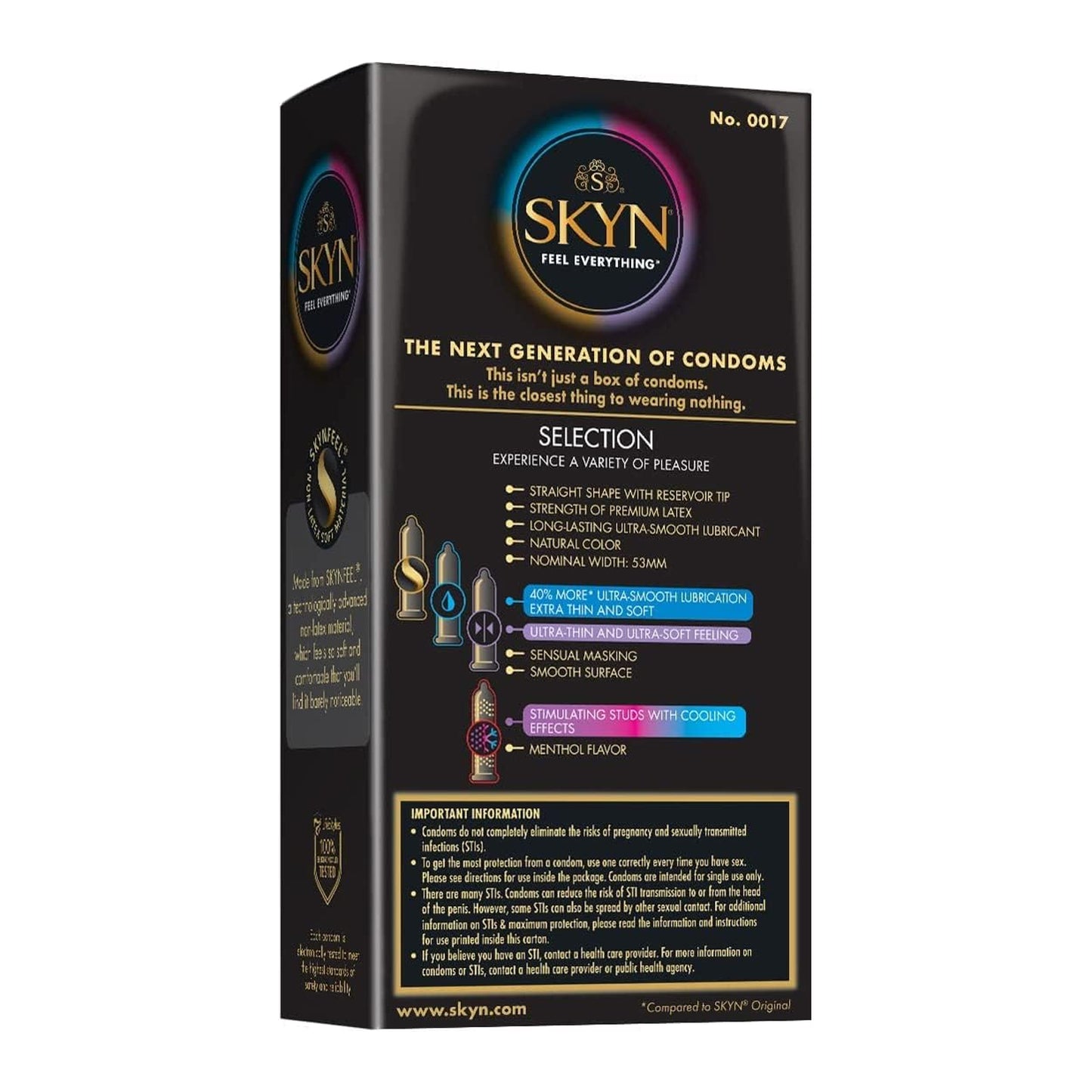 Lifestyles Skyn Selection Non Latex Condoms 12pack