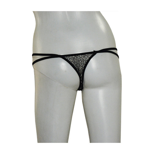 2 Strings Floral Lace Thong