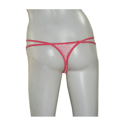 2 Strings Floral Lace Thong