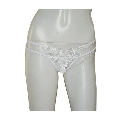 2 Strings Floral Lace Thong