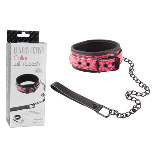 Luxury Fetish Collar with Leash