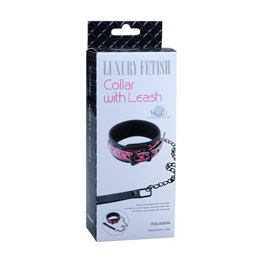 Luxury Fetish Collar with Leash