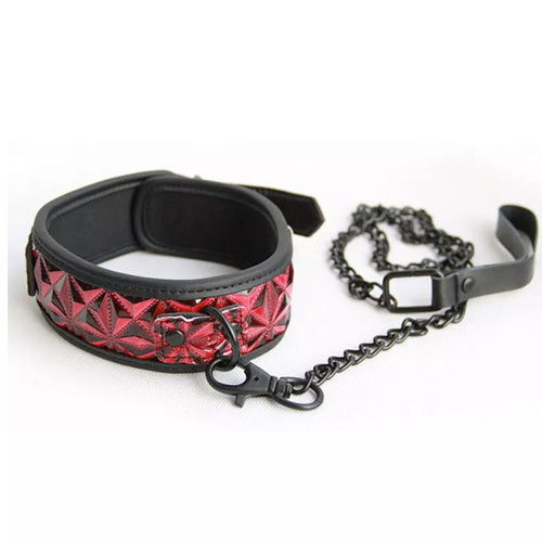 Luxury Fetish Collar with Leash