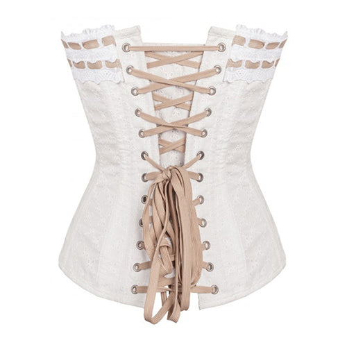 Angel Vintage Corset with Straight Neckline