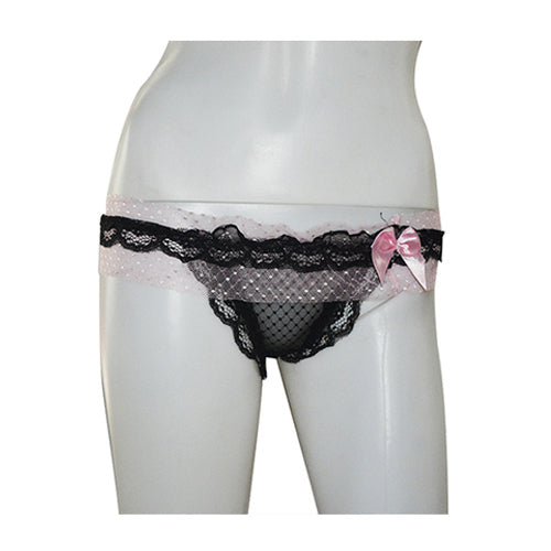 Black Lace Thong