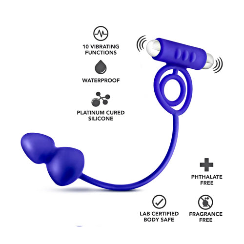 Penetrator Anal Plug w/ Vibrating Rings