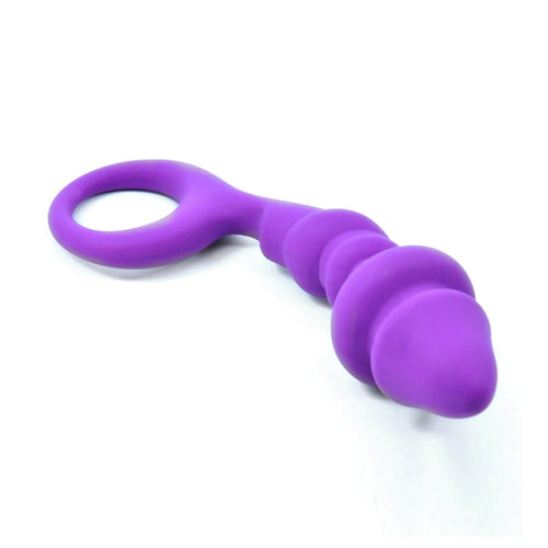 Purple Prostate Plug with C-Rings