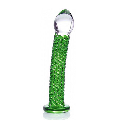 Twisted Texture Glass Dildo