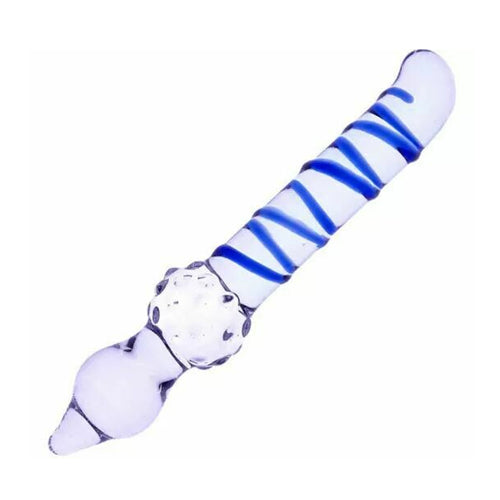 Blue Candy Cane Anal Dildo