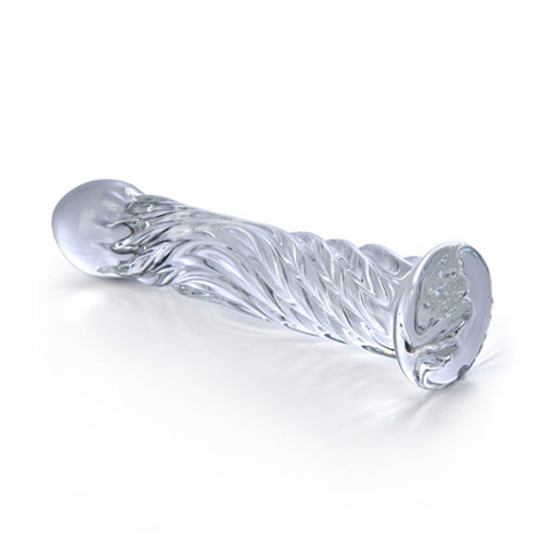 Twisted Pleasure Glass Dildo