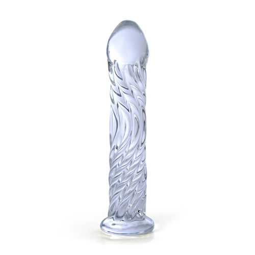 Twisted Pleasure Glass Dildo