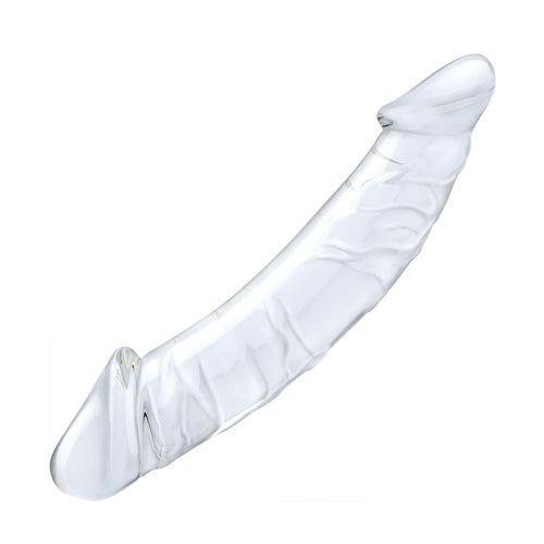 Crystal Dual Ends Veiny Glass Dildo