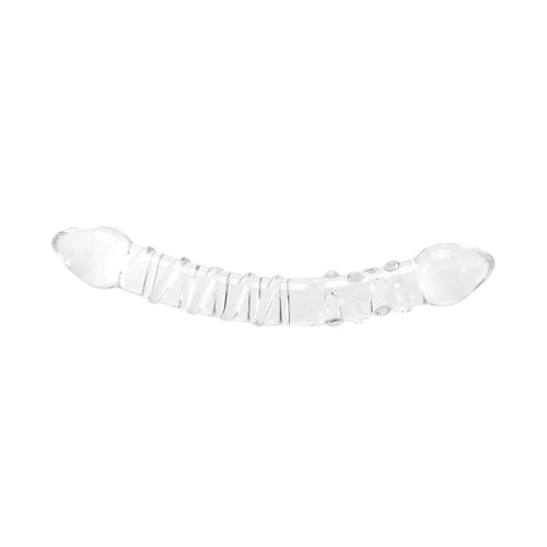 Swirls & Dots Dual Ends Glass Dildo