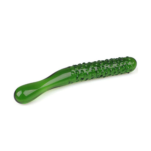 Crystal Cucumber Glass Butt Plug