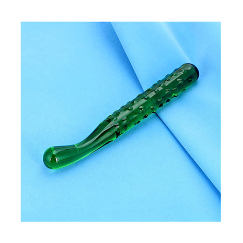 Crystal Cucumber Glass Butt Plug