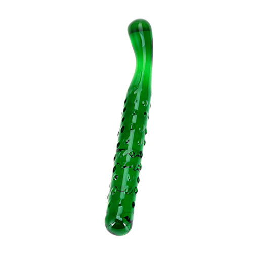 Crystal Cucumber Glass Butt Plug