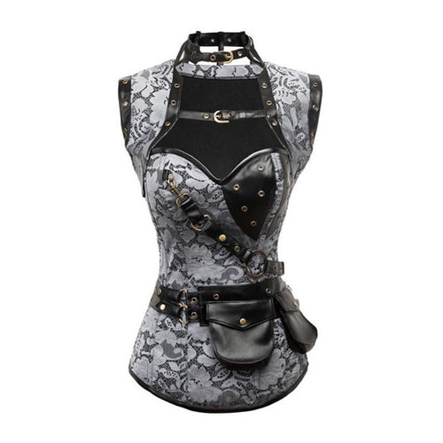 Gray Steampunk with Torera Corset