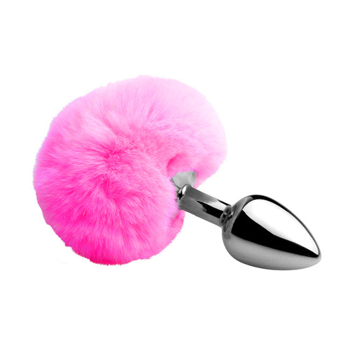 Metal Rabbit Tail Anal Plug