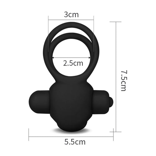 Power Clit Duo Silicone Cockring