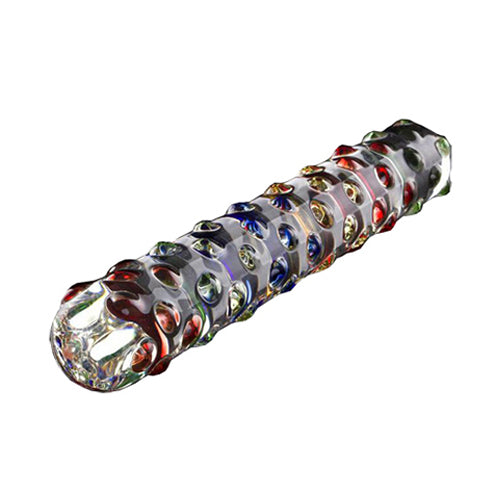 Pleasure Dots Glass Dildo