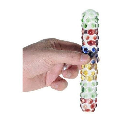 Pleasure Dots Glass Dildo