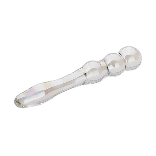 Pleasure Groove Rider Glass Dildo
