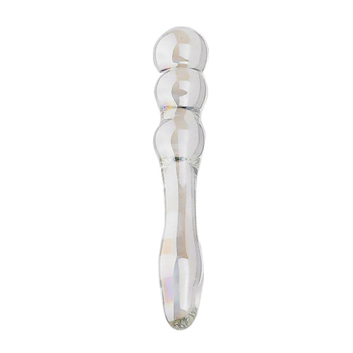 Pleasure Groove Rider Glass Dildo