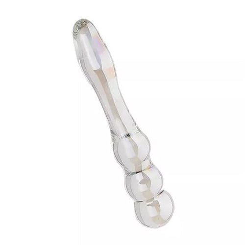 Pleasure Groove Rider Glass Dildo