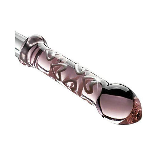 Pleasure Pink Glass Dildo