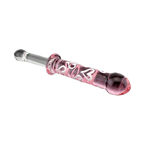 Pleasure Pink Glass Dildo