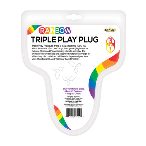 Rainbow Triple Play Plug