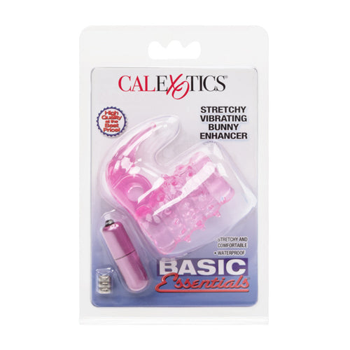Basic Essentials Stretchy Vibrating Bunny Enhancer