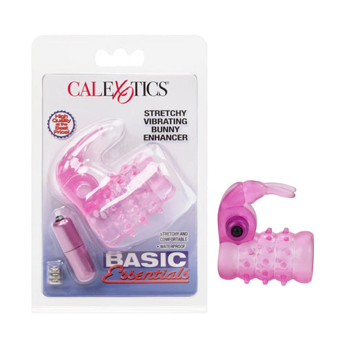 Basic Essentials Stretchy Vibrating Bunny Enhancer