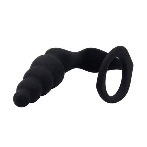 Spiral Butt Plug with Cock Ring