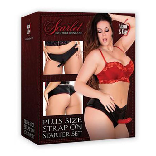 Adam & Eve Scarlet Plus Size Strap On Starter Set
