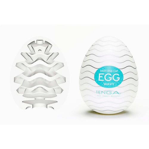 Easy On A Cap Egg Masturbator by Tenga