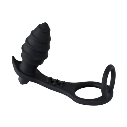 Vibrating Twister Plug and Cock Ring