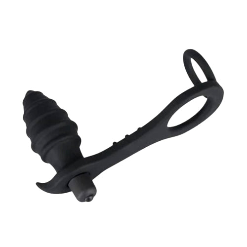 Vibrating Twister Plug and Cock Ring