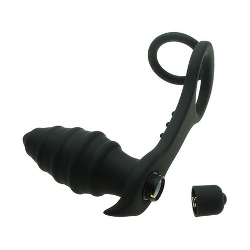 Vibrating Twister Plug and Cock Ring