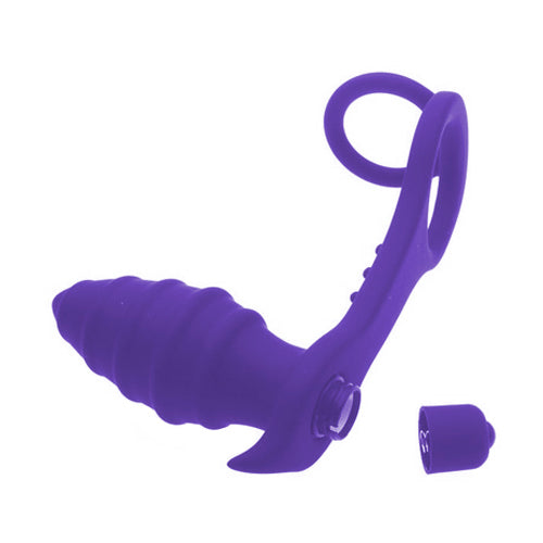 Vibrating Twister Plug and Cock Ring