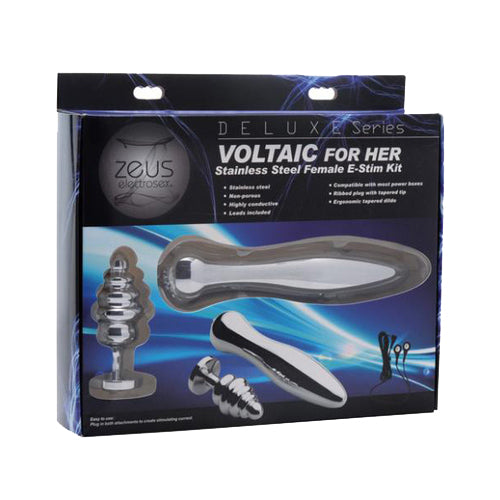 Zeus Electrosex Deluxe Series Voltaic Female E-Stim Kit