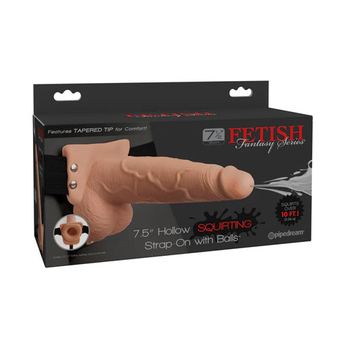 Fetish Fantasy Series 7" Squirting Hollow Strap-On